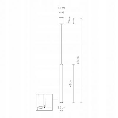 Lampa wisząca LASER WHITE 8796 Nowodvorski (8796)