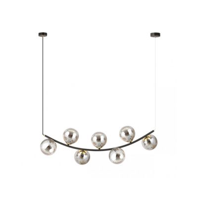 Emibig Lampa wisząca RITZ 7 BL GRAFIT E14 10W MAX LED 1297/7 (1297/7)
