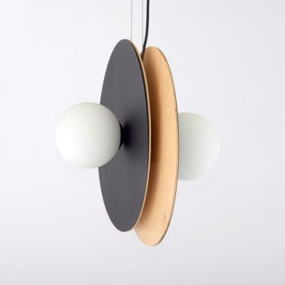 Emibig Lampa wisząca SOHO  2 BL OPAL E14 10W MAX LED 1303/2 (1303/2)