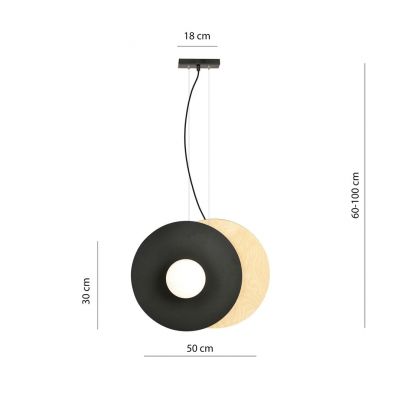 Emibig Lampa wisząca SOHO  2 BL OPAL E14 10W MAX LED 1303/2 (1303/2)