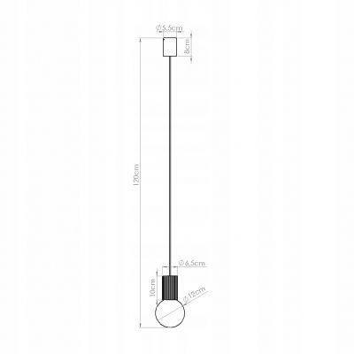 Lampa wisząca ryflowana HALO biały SL.1709 Sollux (SL.1709)