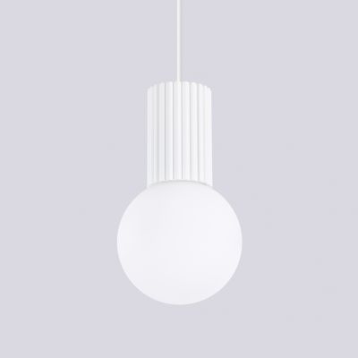 Lampa wisząca ryflowana HALO biały SL.1709 Sollux (SL.1709)