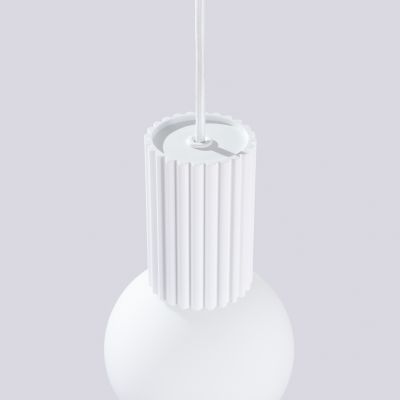 Lampa wisząca ryflowana HALO biały SL.1709 Sollux (SL.1709)
