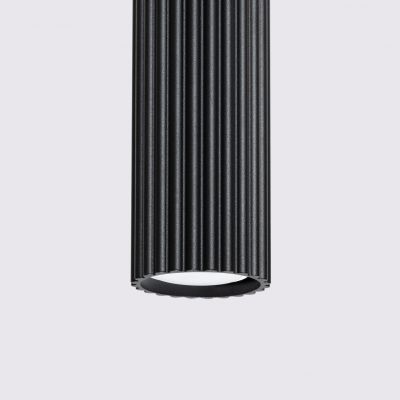 Lampa wisząca ryflowana KARBON czarny SL.1573 SOLLUX (SL.1573)