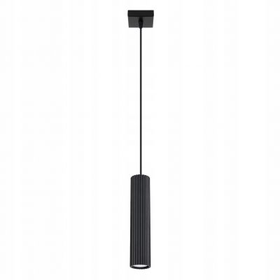 Lampa wisząca ryflowana KARBON czarny SL.1573 SOLLUX (SL.1573)