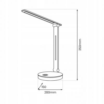 Lampka biurkowa Bruno biała 5W LED RGB ML1629 MILAGRO (ML1629)
