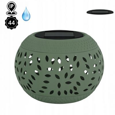 Lampa solarna na taras lampion LED HERBI LED 0,2W zielona WW IDEUS (04731)