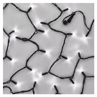 Lampki świąteczne łączone Profi 100LED 10m zimna biel miga timer EMOS (D2AC03)