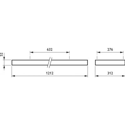  Ramka do paneli LED RC132Z SMB 120x30 W30L120  910930031218 PHILIPS (871869607332299)