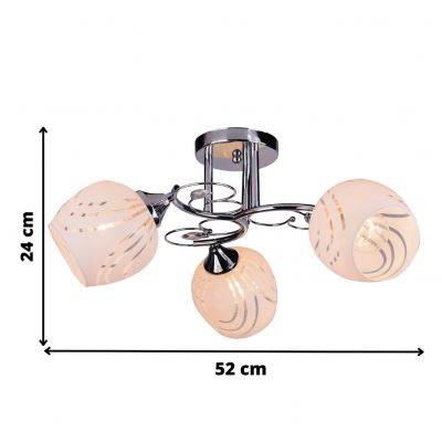 Lampex Żyrandol Soria 3 E27 3x60W (970/3)