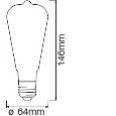 Żarówka LED SMART BTE60D 5,5W/825 230V FILGD E27 FS1 4058075208605 LEDVANCE (4058075208605)