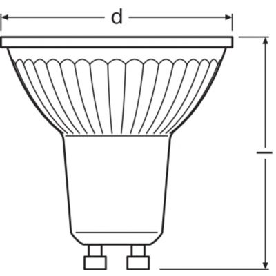 PARATHOM PAR16 50 non-dim 36° 4,3W 840 GU10 LEDVANCE (4058075608054)