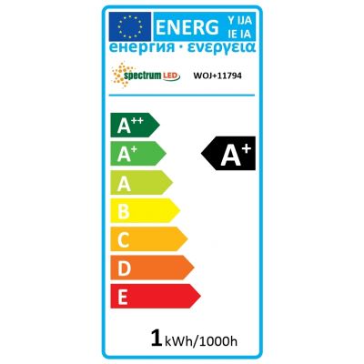 Żarówka LED E27 230V 1W kula biała PCV zimna  WOJ+11794 Spectrum Led (WOJ+11794)