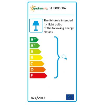 Kinkiet Squalla G9 IP20 tuba czarna złota Spectrum (SLIP006004)