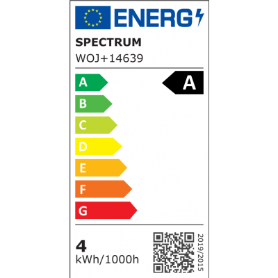 LED GLS E-27 230V 3,8W COG A-CLASS WW CLEAR 5 lat gwarancji WOJ+14639 Spectrum Led (WOJ+14639)