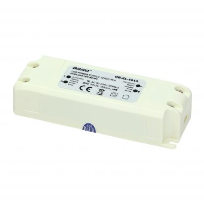 Zasilacz LED 12V DC 18W 1,5A IP20 OR-ZL-1613 ORNO (OR-ZL-1613)