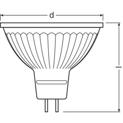 PARATHOM Spot MR16 GL 20 non-dim 2,6W 830 GU5.3 LEDVANCE (4058075796591)