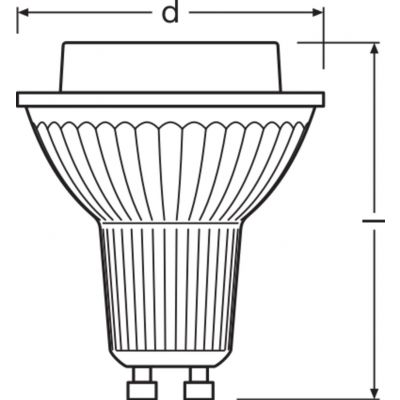 PARATHOM PRO PAR16 80 dim 36° 9,5W 930 GU10 LEDVANCE (4058075608931)