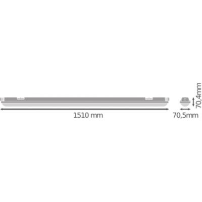 Oprawa hermetyczna DAMP PROOF LED ECO HLO 80W 865 1500 IP65 GYEUE LEDV LEDVANCE (4058075464087)