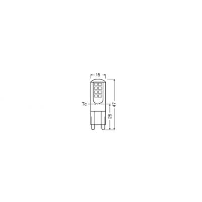 LED PIN30 CL 2,6W 827 230V G9 LEDVANCE (4058075432338)