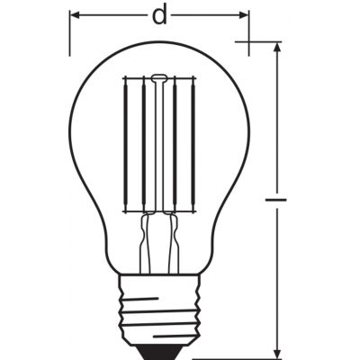 Żarówka LED E27 8W/840 E27 VALUE CL A FIL 75 non-dim 8W/840 4058075288683 LEDVANCE (4058075288683)