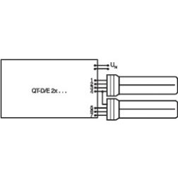 Świetlówka kompaktowa G24q-3 (4-pin) 26W 3000K DULUX D/E 4050300327235 LEDVANCE (4050300327235)