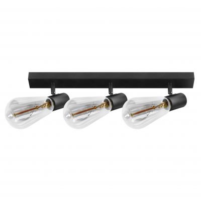 Oprawa ścienno-sufitowa RIO SP 3 E27 max. 3x60W IP20 czarna ORNO (AD-OP-6431BE27)