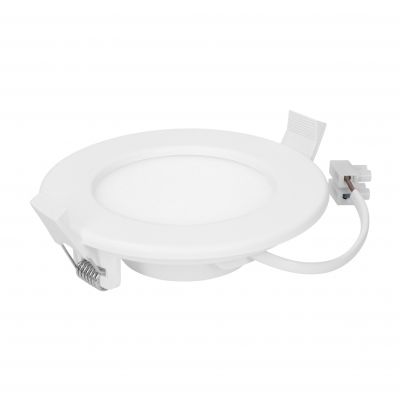 EURUS LED 9W, oprawa downlight, podtynkowa, okrągła, 540lm, 4000K, biała, wbudowany zasilacz LED AD-OD-6050WLX4 ORNO (AD-OD-6050WLX4)