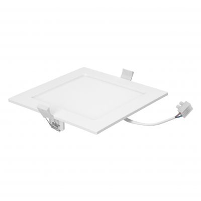 AKMAN LED 12W, oprawa downlight, podtynkowa, kwadratowa, 860lm, 4000K, biała, wbudowany zasilacz LED AD-OD-6055WLX4 ORNO (AD-OD-6055WLX4)