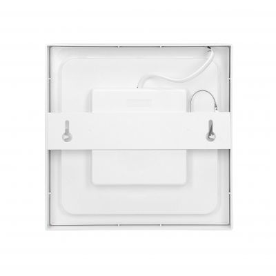 LETI LED 24W, oprawa downlight, natynkowa, kwadratowa, 1900lm, 3000K, biała, wbudowany zasilacz LED AD-OD-6075WLX3 ORNO (AD-OD-6075WLX3)