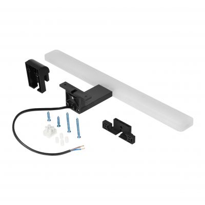 ESPELLO LED 6W, lampa nad lustro, 510lm, 4000K, dł. 40 cm, aluminium+akryl, czarna AD-OM-6123L4/B ORNO (AD-OM-6123L4/B)