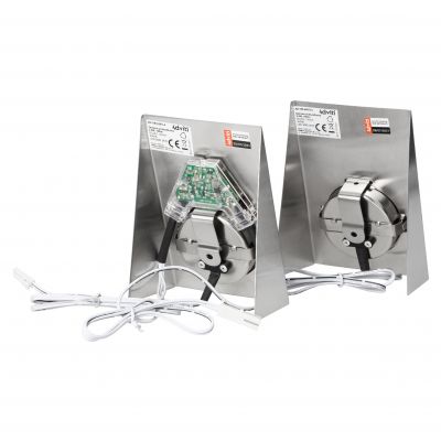 Zestaw opraw podszafkowych LED 2,5W, 180lm, 4000K, z wyłącznikiem bezdotykowym, INOX AD-OM-6207L4 ORNO (AD-OM-6207L4)