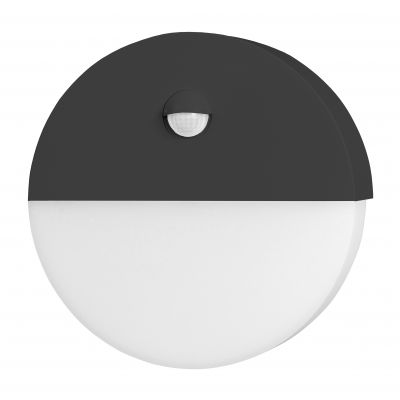 HALIT LED 10W oprawa ogrodowa z czujnikiem ruchu 140st 600lm IP65 4000K IK10 czarna ORNO (AD-OP-6116BLPMR4)