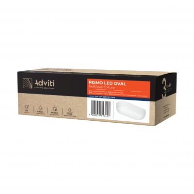 RISMO LED OVAL 7W oprawa kanałowa, 630lm, IP65, IK08, 4000K AD-OP-6157WLPM4 ORNO (AD-OP-6157WLPM4)