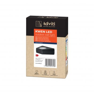 KWEN LED 6W, oprawa elewacyjna, 260lm, IP54, 4000K AD-OP-6192L4 ORNO (AD-OP-6192L4)