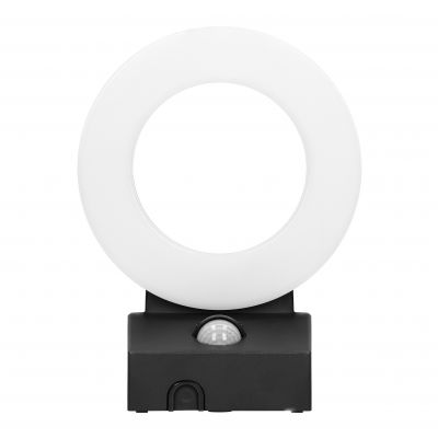 HOWLIT LED 20W, oprawa ogrodowa z czujnikiem ruchu, 1800lm, IP65, 4000K, czarna AD-OP-6205BLPMR4 ORNO (AD-OP-6205BLPMR4)