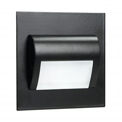 DRACO LED NEW 1,5W, oprawa schodowa podtynkowa, 12VDC, 30lm, 3000K, czarny, innowacyjny sposób monta AD-OS-6164L3/B ORNO (AD-OS-6164L3/B)