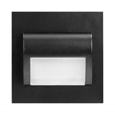 DRACO LED NEW 1,5W, oprawa schodowa podtynkowa, 12VDC, 30lm, 4000K, czarny, innowacyjny sposób monta AD-OS-6164L4/B ORNO (AD-OS-6164L4/B)