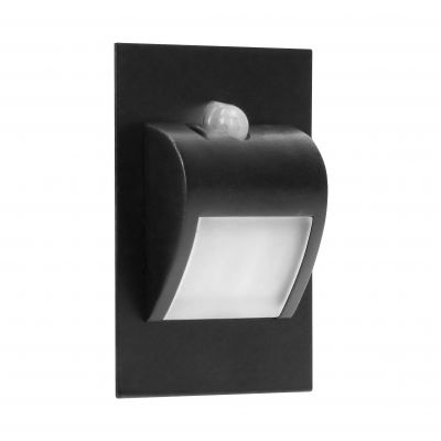 DRACO LED NEW 1,5W, oprawa schodowa podtynkowa, 12VDC, 30lm, 4000K, czarny, czujnik ruchu i zmierzch AD-OS-6164LR4/B ORNO (AD-OS-6164LR4/B)