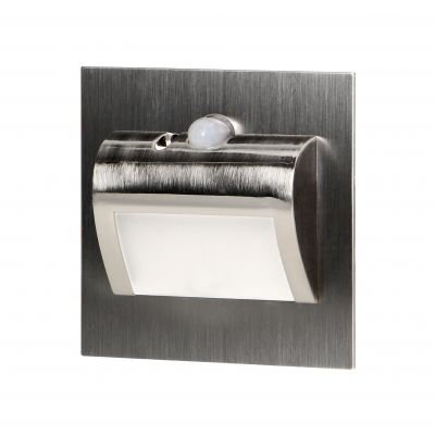 DRACO LED NEW 1,5W, oprawa schodowa podtynkowa, 12VDC, 30lm, 6000K, satyna, czujnik ruchu i zmierzch AD-OS-6164LR6/N ORNO (AD-OS-6164LR6/N)