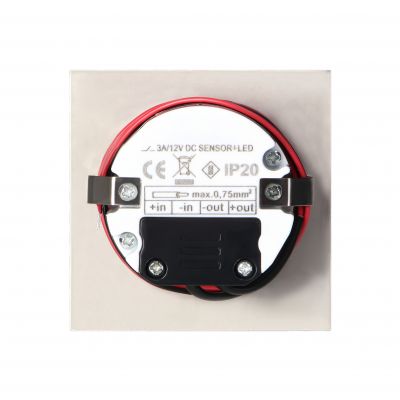DRACO LED NEW 1,5W, oprawa schodowa podtynkowa, 12VDC, 30lm, 6000K, satyna, czujnik ruchu i zmierzch AD-OS-6164LR6/N ORNO (AD-OS-6164LR6/N)