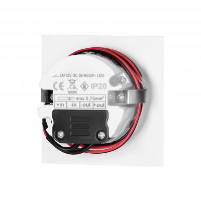 DRACO LED NEW 1,5W, oprawa schodowa podtynkowa, 12VDC, 30lm, 6000K, biała, czujnik ruchu i zmierzchu AD-OS-6164LR6/W ORNO (AD-OS-6164LR6/W)