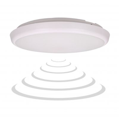 CERS LED 22W, plafon z mikrofalowym czujnikiem ruchu, 2000lm, IP65, 4000K, poliwęglan mleczny biały, AD-PL-6091WLPMM4 ORNO (AD-PL-6091WLPMM4)