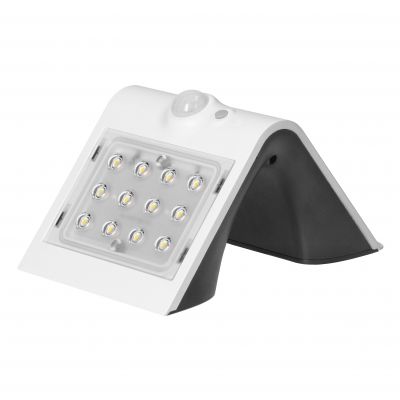 SILOE LED 1,5W, lampa solarna z czujnikiem ruchu 120st, 190lm, IP65, 4000K, 1200mAh, podwójne źródło AD-SL-6083WLR4 ORNO (AD-SL-6083WLR4)