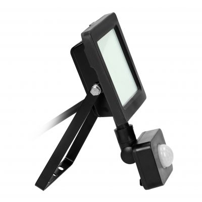 ALLED 20W Naświetlacz LED z PIR, 1600lm, IP44, 4000K, Alu+szkło FL/R-1 ORNO (FL/R-1)