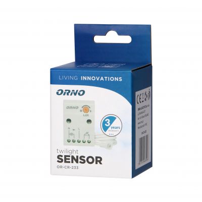 Czujnik zmierzchowy z hermetyczną zewnętrzną sondą, IP65, 2300W OR-CR-233 ORNO (OR-CR-233)