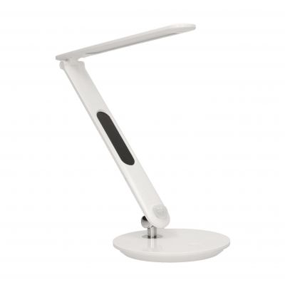 CRYSTAL LED 6,5W, Lampka biurkowa z budzikiem, czujnikiem ruchu i ładowarką USB, 500lm, 4000K, biała OR-LB-1522 ORNO (OR-LB-1522)