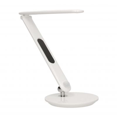 CRYSTAL LED 6,5W, Lampka biurkowa z budzikiem, czujnikiem ruchu i ładowarką USB, 500lm, 4000K, biała OR-LB-1522 ORNO (OR-LB-1522)