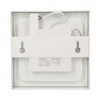 LETI LED 12W, oprawa downlight, natynkowa, kwadratowa, 780lm, 4000K, biała, wbudowany zasilacz LED OR-OD-6061WLX4 ORNO (OR-OD-6061WLX4)