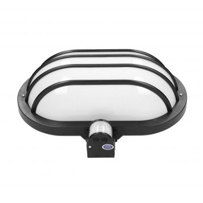 Oprawa SOLANO z czujnikiem ruchu 180st, 60W, E27, IP44, plastik, czarna OR-OP-307BE27ZMR ORNO (OR-OP-307BE27ZMR)